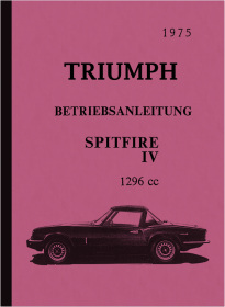 Triumph Spitfire IV 4 Bedienungsanleitung