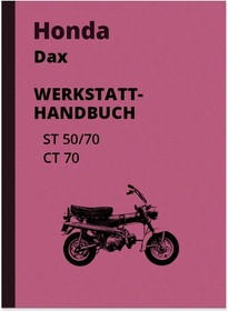 Honda Dax ST50, ST70 und CT70 Reparaturanleitung Werkstatthandbuch