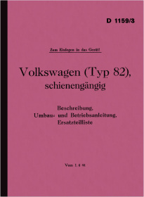 VW Type 82 Railway Operating Instructions