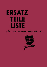 Adler Junior Motorroller MR100 Ersatzteilliste