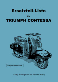 Triumph Contessa scooter 200 cc Spare Parts List Catalog