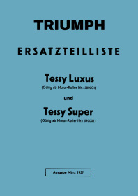 Triumph Tessy Luxus und Tessy Super Ersatzteilliste