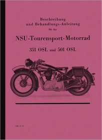 NSU 351 OSL und 501 OSL Bedienungsanleitung