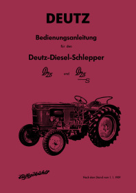 Deutz D25 und D25S Bedienungsanleitung
