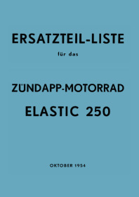 Zündapp Elastic 250 Ersatzteilliste
