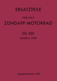 Zündapp DS 350 Ersatzteilliste