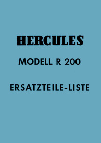 Hercules R 200 Spare Parts List Catalog