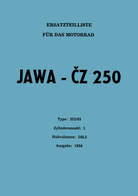 Jawa CZ 250 Typ 353/03 Ersatzteilliste
