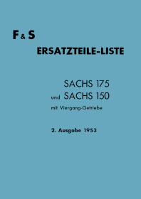 Sachs 150 and 175 cc Engine Four-Speed Spare Parts List Catalog