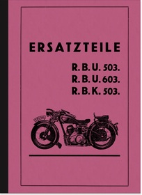 Ardie RBU 503 603 RBK 503 Ersatzteilliste