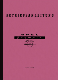 Opel Olympia Rekord 1953 40 PS Bedienungsanleitung