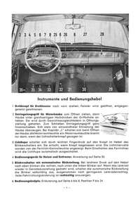 Opel Kapitän P 2,6 (Inklusive Hydramatic) Bedienungsanleitung 1962