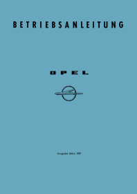 Opel Kapitän 2.5 User Owner's Manual