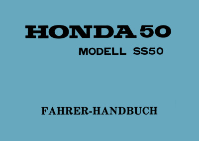 Honda SS 50 User Owner's Manual