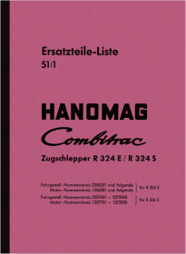 Hanomag R324E und R324S Combitrac Ersatzteilliste