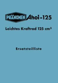 Phänomen Ahoi 125 Ersatzteilliste