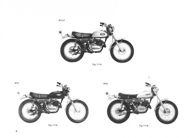 Yamaha DT 250 and 360, RT 1 2 3 F DT1-F DT2 DT3, RT1-F RT2 RT3 Repair Manual Workshop Manual