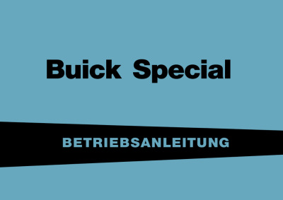 Buick Special V8 User Owner's Manual
