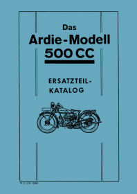 Ardie 500 ccm SV Spare Parts List Catalog