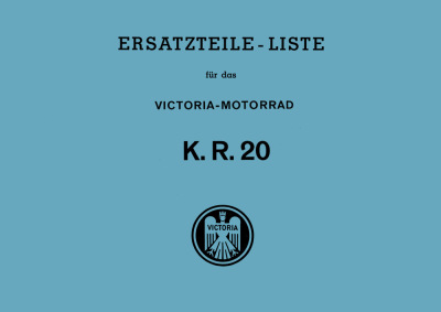Victoria KR 20 Spare Parts List Catalog