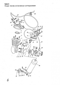 Lutz M 58 Motor Einbaumotor Ersatzteilliste