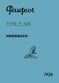 Peugeot P 105 with 300 cc User Owner's Manual