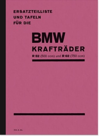 BMW R 52 und R 62 Ersatzteilliste