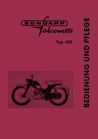 Zündapp Falconette Type 435 User Owner's Manual