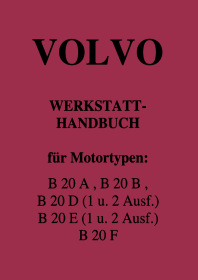 Volvo B20A, B20B, B20D, B20E, B20F (Engine) Repair Manual