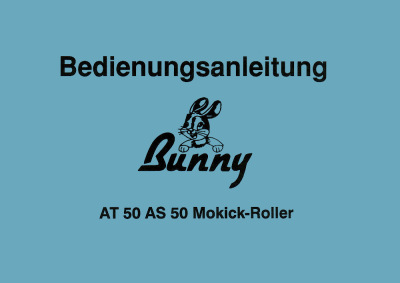 Winking TGB Bunny Mokick Scooters AT 50 and AS 50 User Owner's Manual