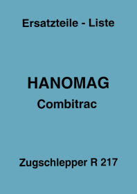 Hanomag Combitrac R 217 Ersatzteilliste