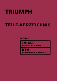 Triumph TM 500 und STM Ersatzteilliste