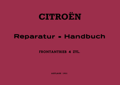 Citroën 11 CV Reparaturanleitung Werkstatthandbuch