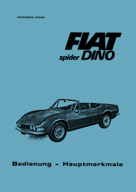 Fiat Dino Spider Bedienungsanleitung