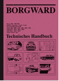 Borgward Technisches Reparaturanleitung Werkstatthandbuch Hansa B 1500 2000 3000 Isabella