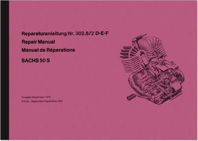 Sachs 50 S 50S Motor Reparaturanleitung