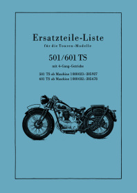 NSU 501 TS and 601 TS Touring models Spare Parts List Catalog