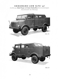 Borgward 0,75t 1,5t gl LKW Gerätbeschreibung Bedienungsanleitung TDv 2320/8-01