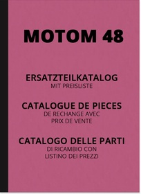 Motom 48 ccm 4-stroke moped moped spare parts list spare parts catalog parts catalog