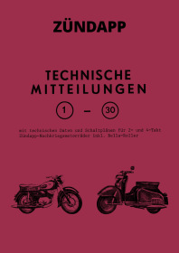 Zündapp Technical Notes Manual 1-30 (Derby, DB-Models, KS 600/601, Norma, Elastic, Comfort, Bella)