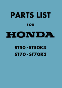 Honda Dax ST50, ST70, ST50K3 und ST70K3 Ersatzteilliste