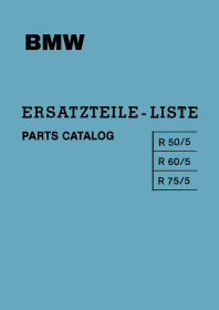 BMW R 50/5, R 60/5 and R 75/5 Parts List Catalog