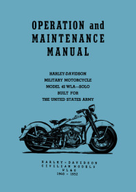 Harley-Davidson 42 WLA / WL / G Reparaturanleitung Wartungsanleitung