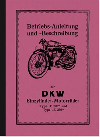 DKW E 206 und E 250 (Blutblase) Bedienungsanleitung