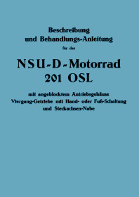 NSU 201 OSL User Owner's Manual