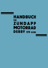 Zündapp DB 175 Derby Bedienungsanleitung