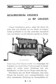 Ford T Model 1913 Description Brochure (Manual Guide)