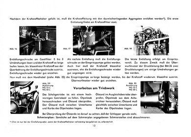 Normag NG 15 23 Bedienungsanleitung Schlepper NG15 NG23