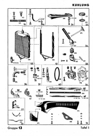Opel Olympia 1,5l 1951 spare parts list spare parts catalog parts catalog
