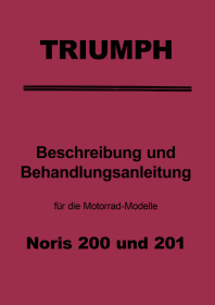 Triumph Noris 200 und 201 Bedienungsanleitung